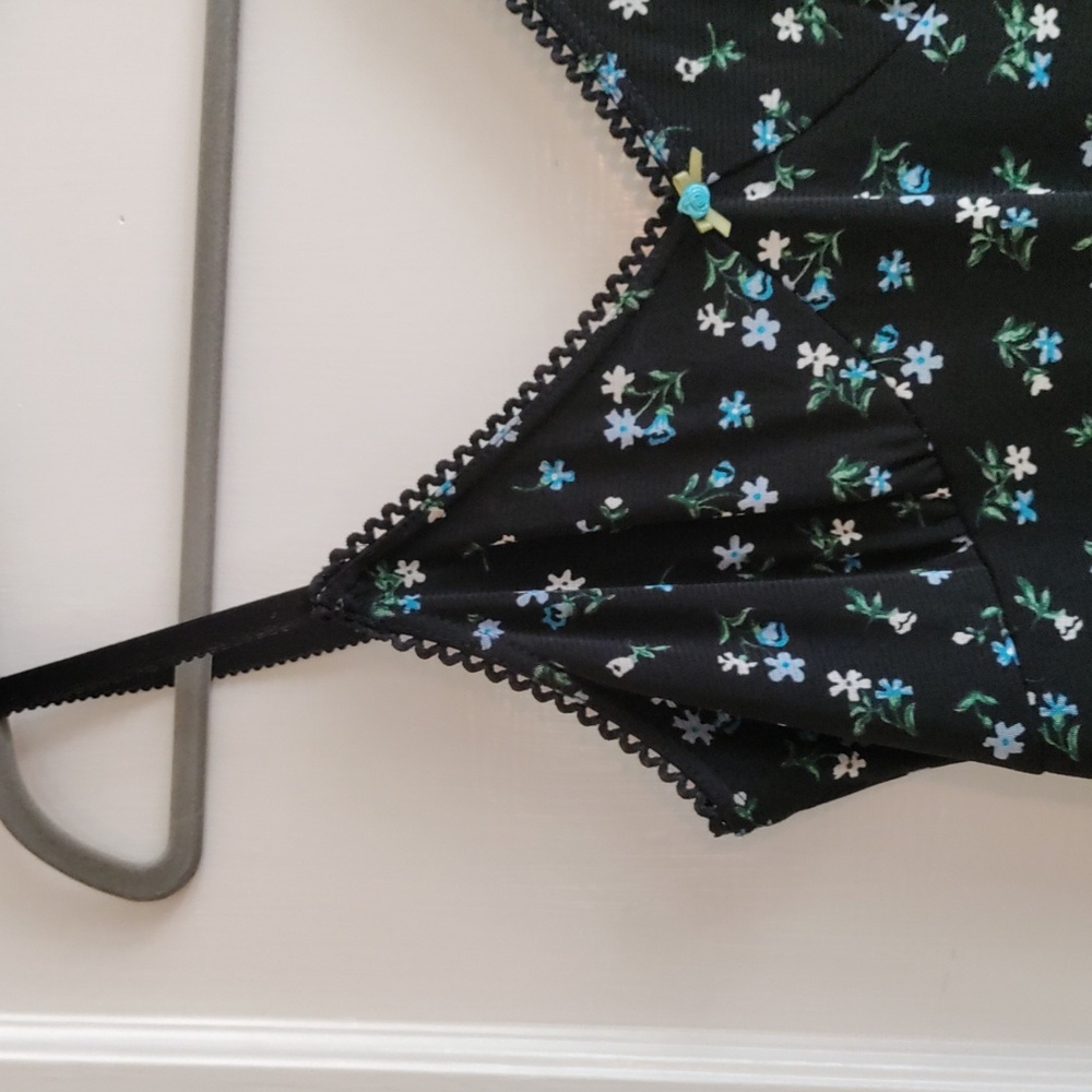 SOLD Vintage/ Y2k Slip Floral Dress - Picture 1 of 4
